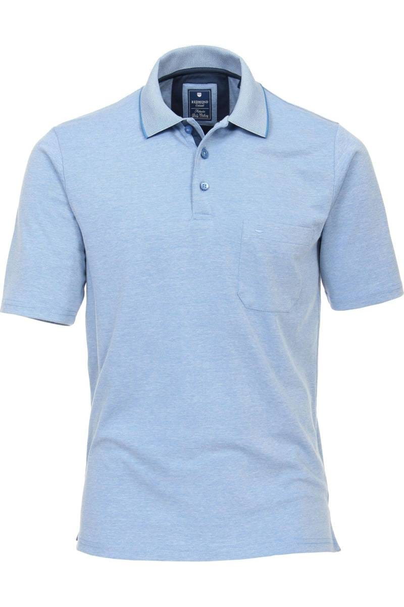 Redmond Casual Regular Fit polo shirt blue, One Colour