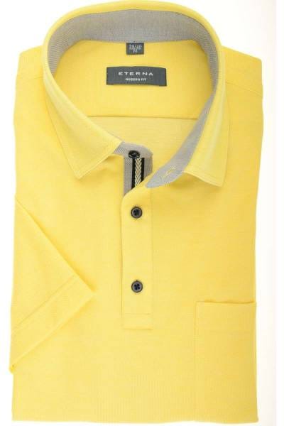 ETERNA Modern Fit Poloshirt gelb, Einfarbig
