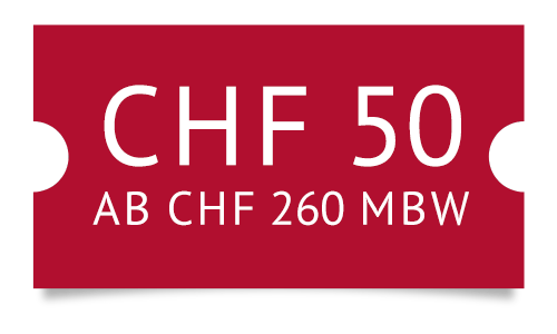 CHF 50 Gutschein ab CHF 260