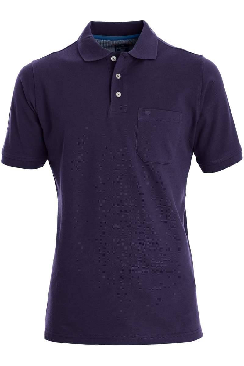 Redmond Casual Poloshirt lila, Einfarbig