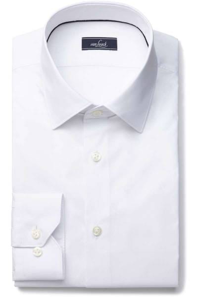 van Laack Slim Fit Hemd weiss, Einfarbig
