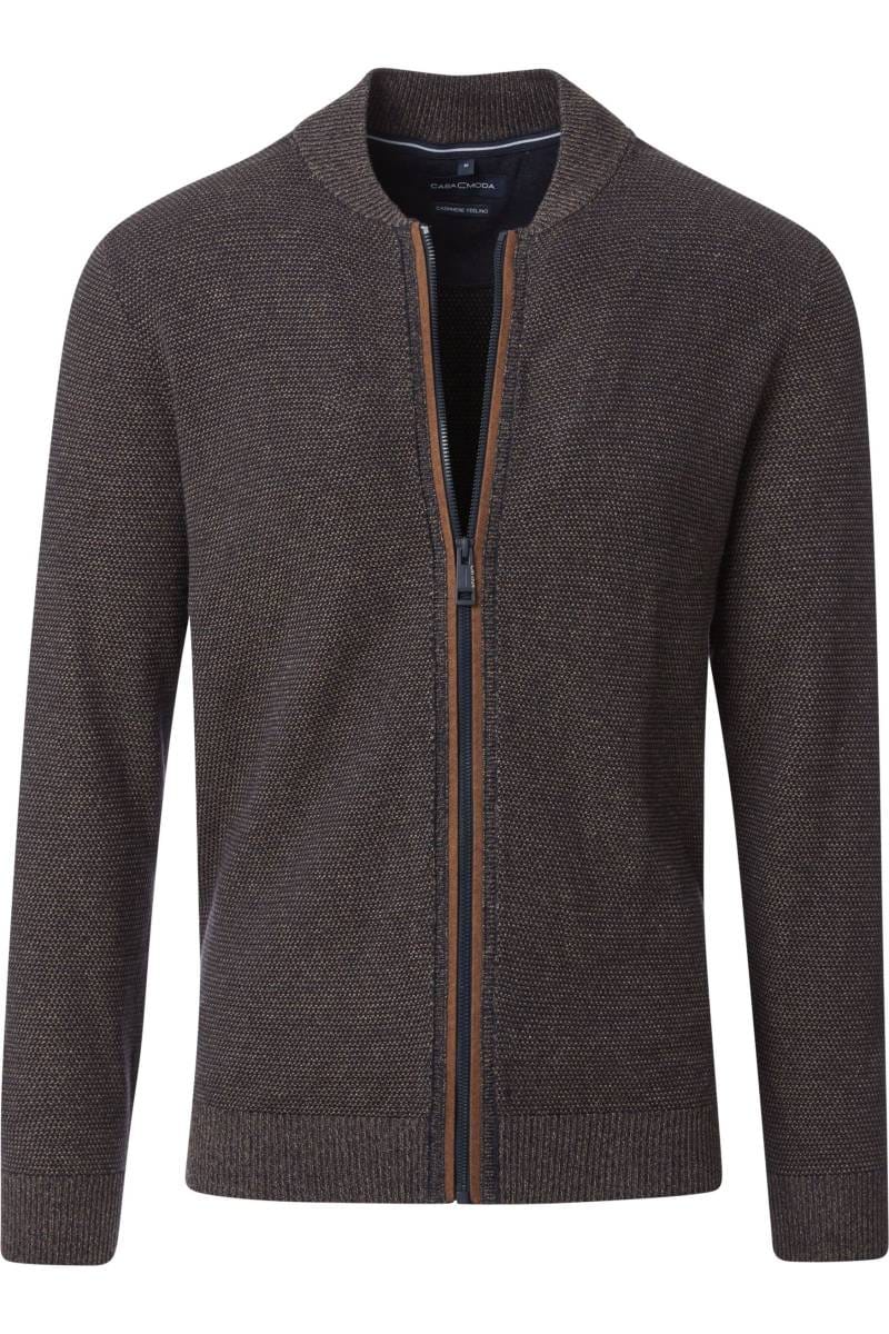 Casa Moda Regular Fit cardigan brown, One Colour