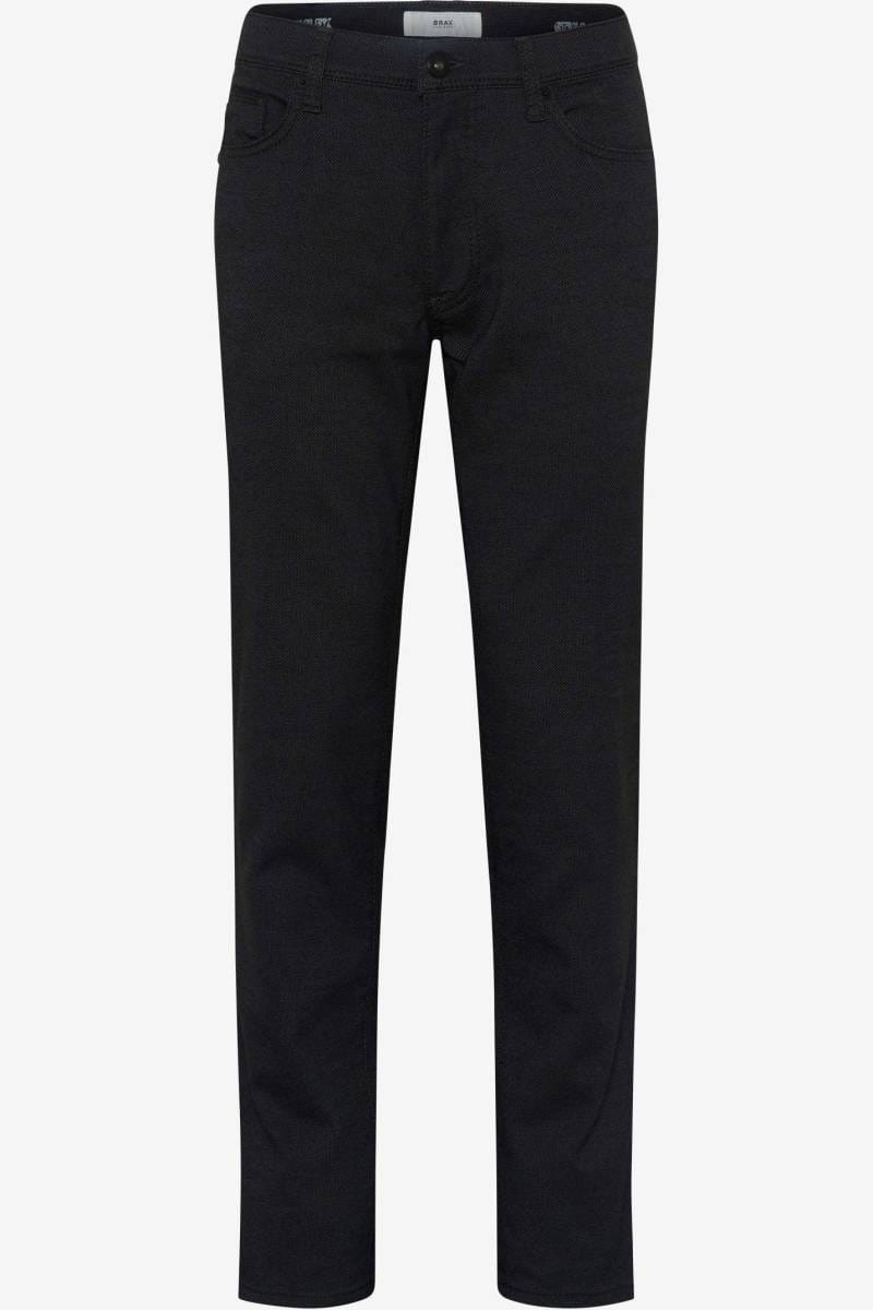 Brax Cadiz Straight Fit wollen look Broek cement