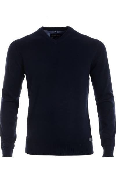 Marvelis Strick - V-Ausschnitt Pullover - marine