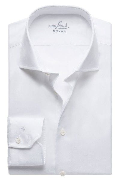 van Laack Hemd - Slim Fit - weiss, Einfarbig