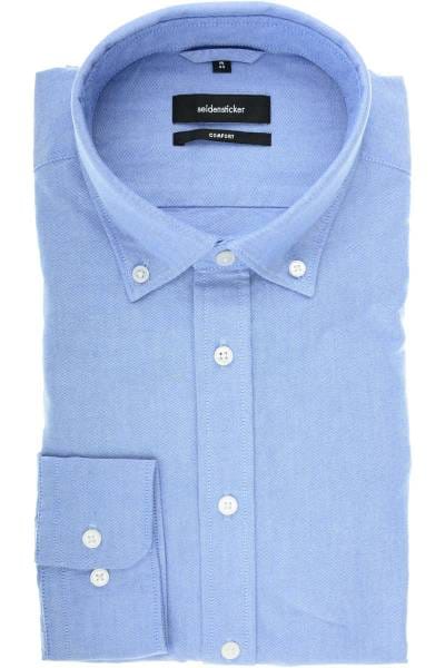 Seidensticker Comfort Fit Hemd hellblau, Einfarbig