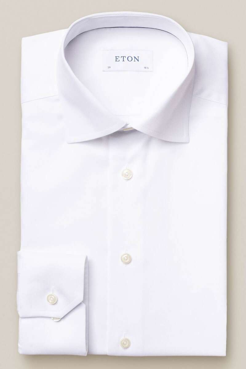 ETON Slim Fit Hemd weiss, Einfarbig 44 - XL ETON Slim Fit Hemd weiss, Einfarbig 44 - XL