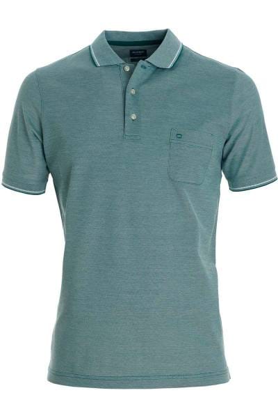 OLYMP Casual Modern Fit Poloshirt grün, Einfarbig