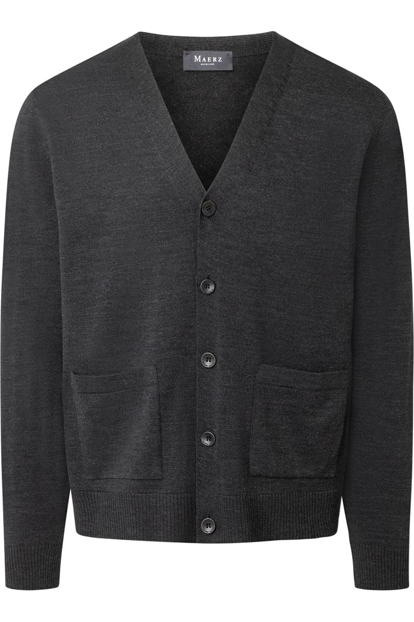 MAERZ Regular Fit Cardigan  anthrazit 48