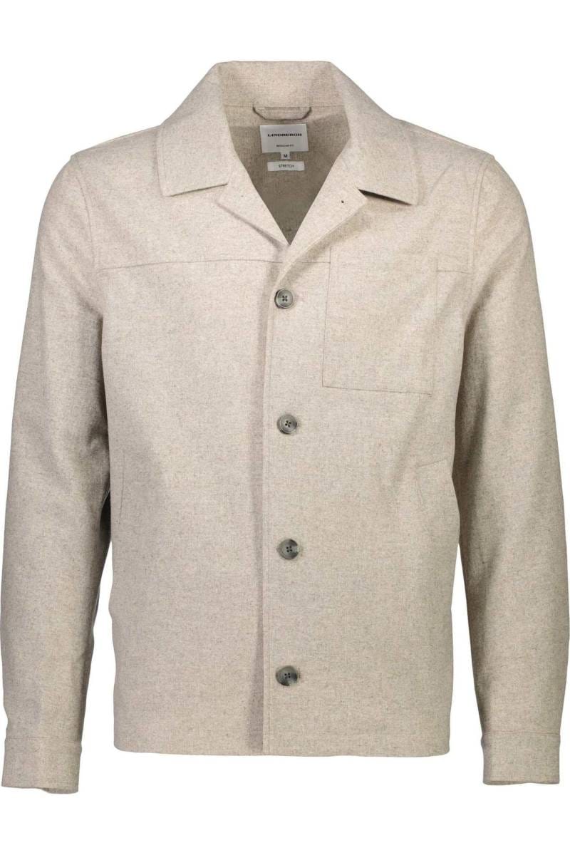 Lindbergh Relaxed Fit Hemdjacke beige, Einfarbig