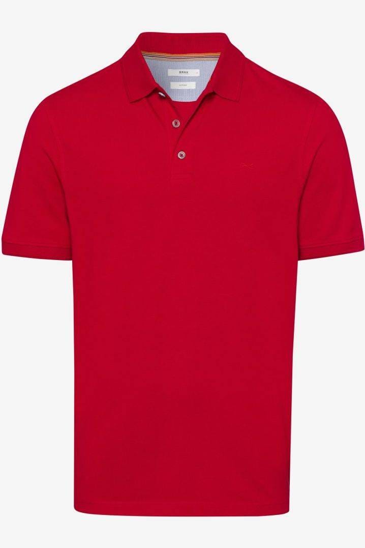 Brax Modern Fit polo shirt red, One Colour