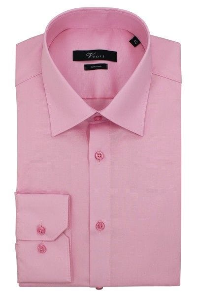 Venti Hemd - Modern Fit - rosa, Einfarbig
