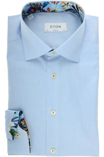 ETON Super Slim Hemd hellblau, Einfarbig