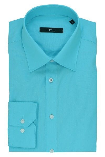 Venti Hemd - Modern Fit - aqua, Einfarbig