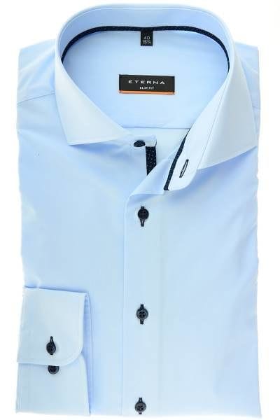 Eterna Hemd - Slim Fit - hellblau, Einfarbig