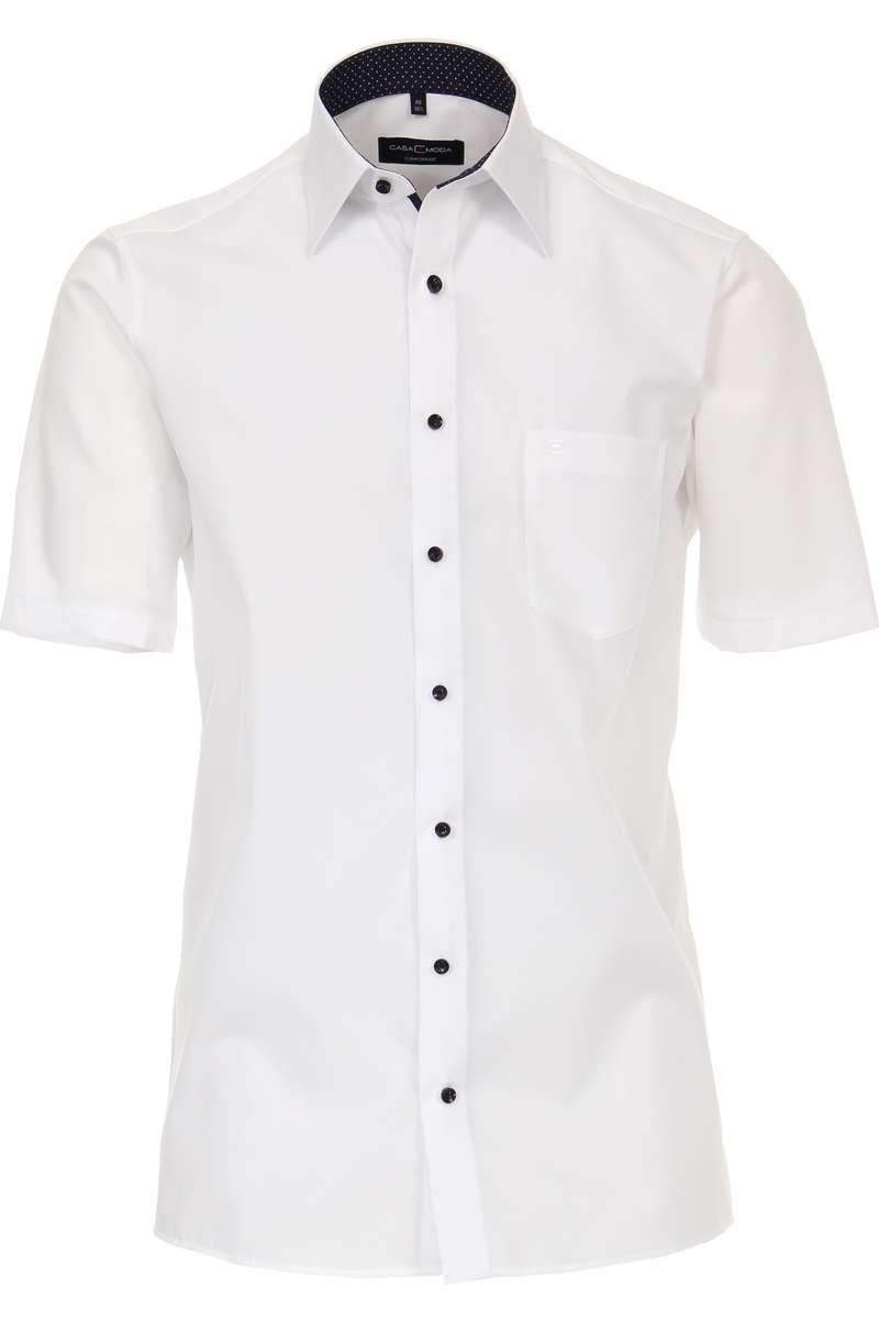 Casa Moda Comfort Fit Hemd weiss, Einfarbig Casa Moda Comfort Fit Hemd weiss, Einfarbig
