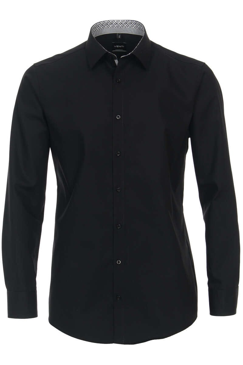 VENTI MODERN FIT EXTRA LANGER ARM 72CM - Zakelijk overhemd - schwarz/donkerblauw