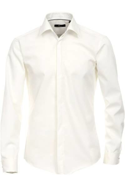 Venti Galahemd Slim Fit - hellbeige, Einfarbig