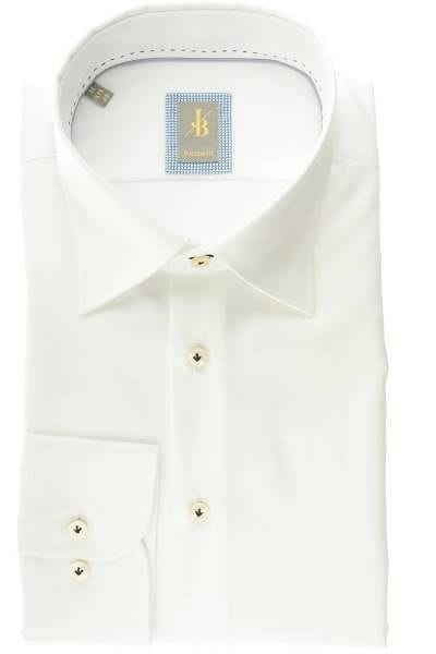 Jacques Britt Hemd - Custom Fit - weiss, Einfarbig