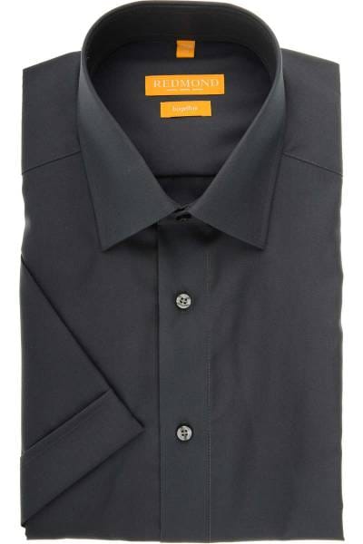 Redmond Modern Fit Hemd anthrazit, Einfarbig