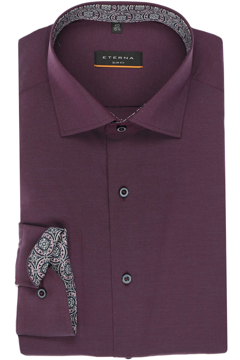 ETERNA Uomo Performance Shirt Super Slim 1/1 Dark Blue 41_H_1/1