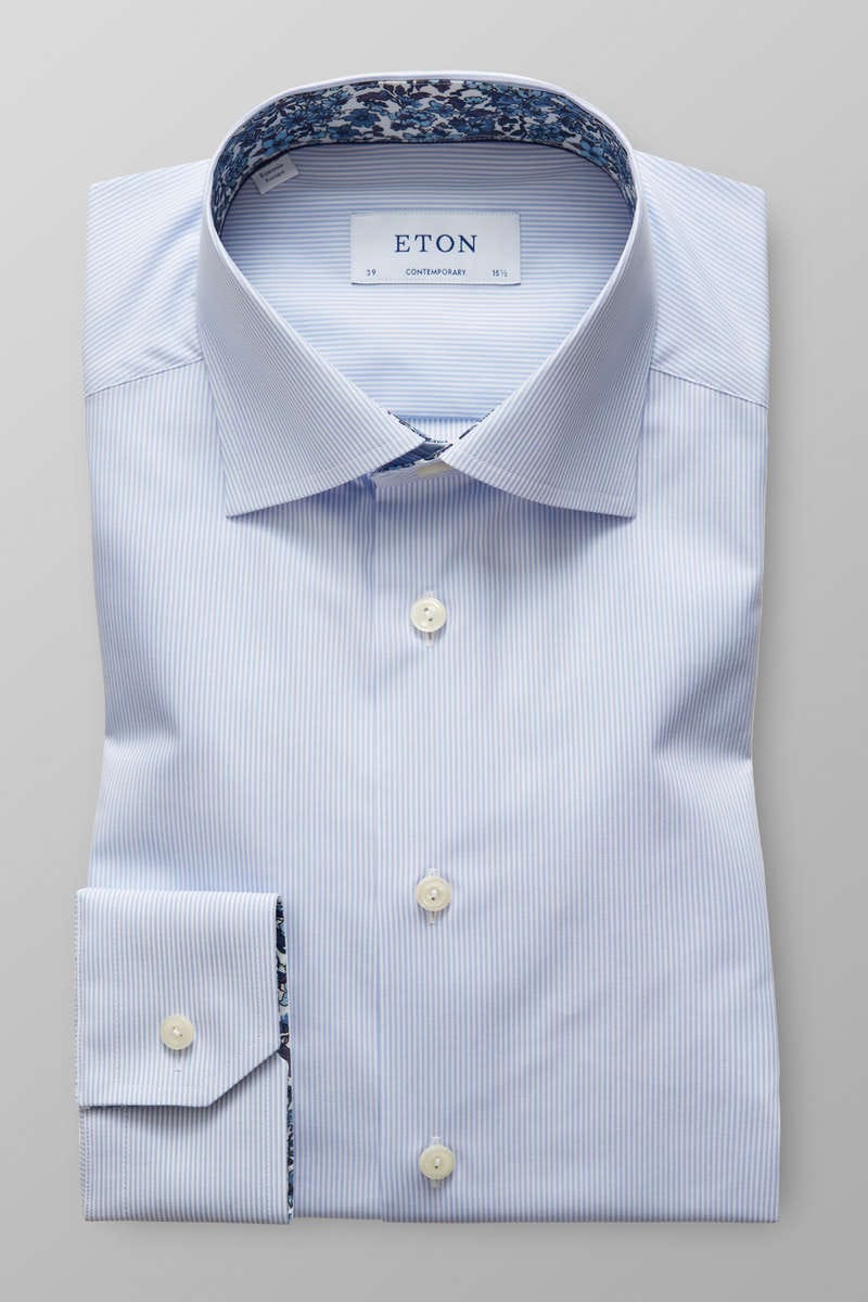 ETON Contemporary Fit Hemd blau/weiss, Gestreift 43 - XL ETON Contemporary Fit Hemd blau/weiss, Gestreift 43 - XL