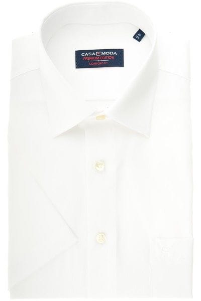 Casa Moda Hemd - Comfort Fit - weiss, Einfarbig