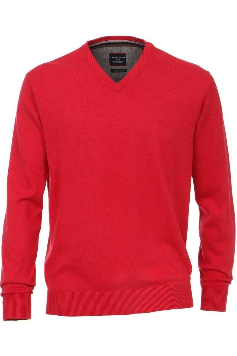 Casa Moda Strickpullover rot, Einfarbig