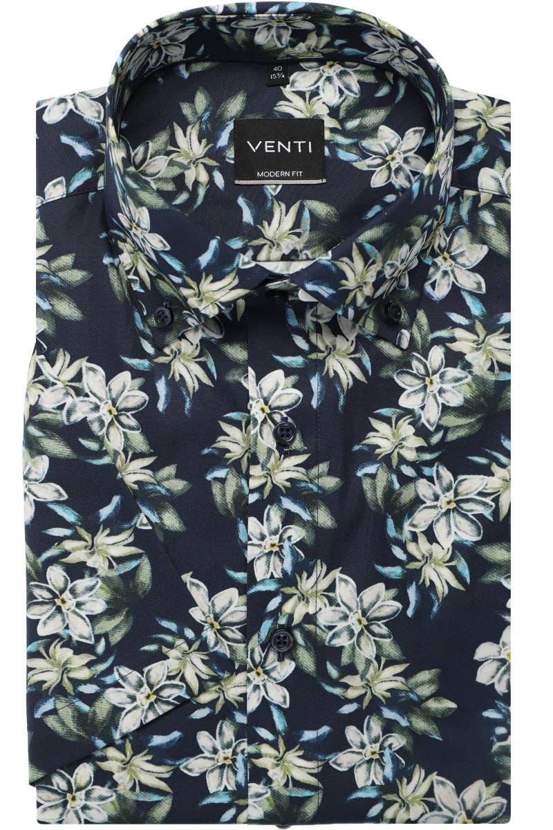VENTI PRINT MODERN FIT - Hemd - grün