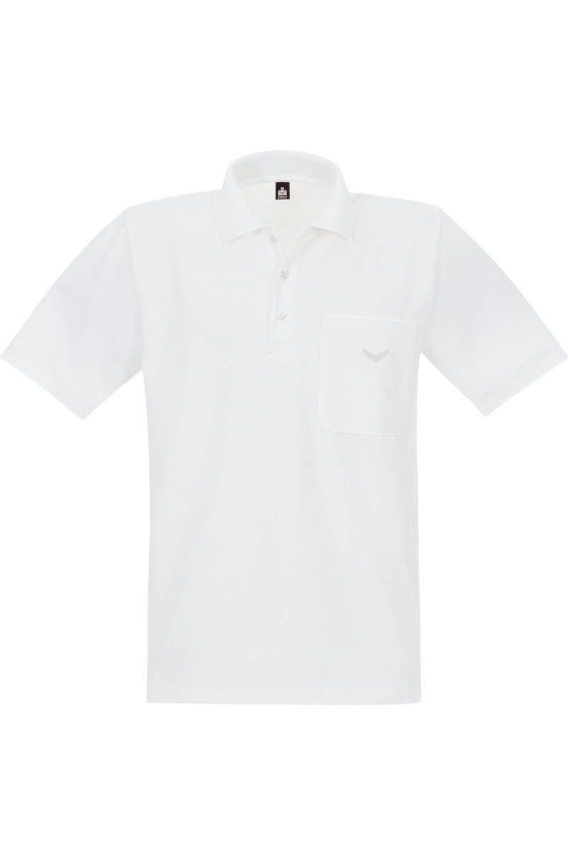 TRIGEMA Poloshirt - Comfort Fit - weiss, Einfarbig