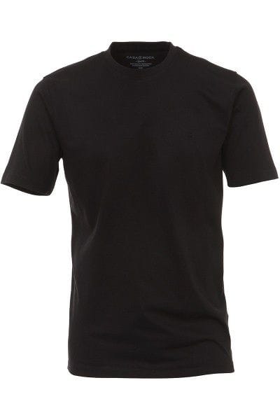 Casa Moda T-Shirt - Rundhals - schwarz, Einfarbig