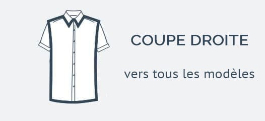Chemises à manches courtes sans fer, coupe confort