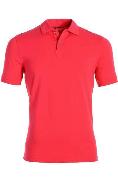 OLYMP Level Five Body Fit Poloshirt pink, Einfarbig