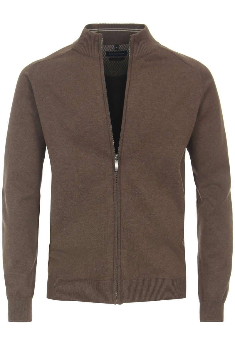 Casa Moda Regular Fit cardigan zip beige, One Colour