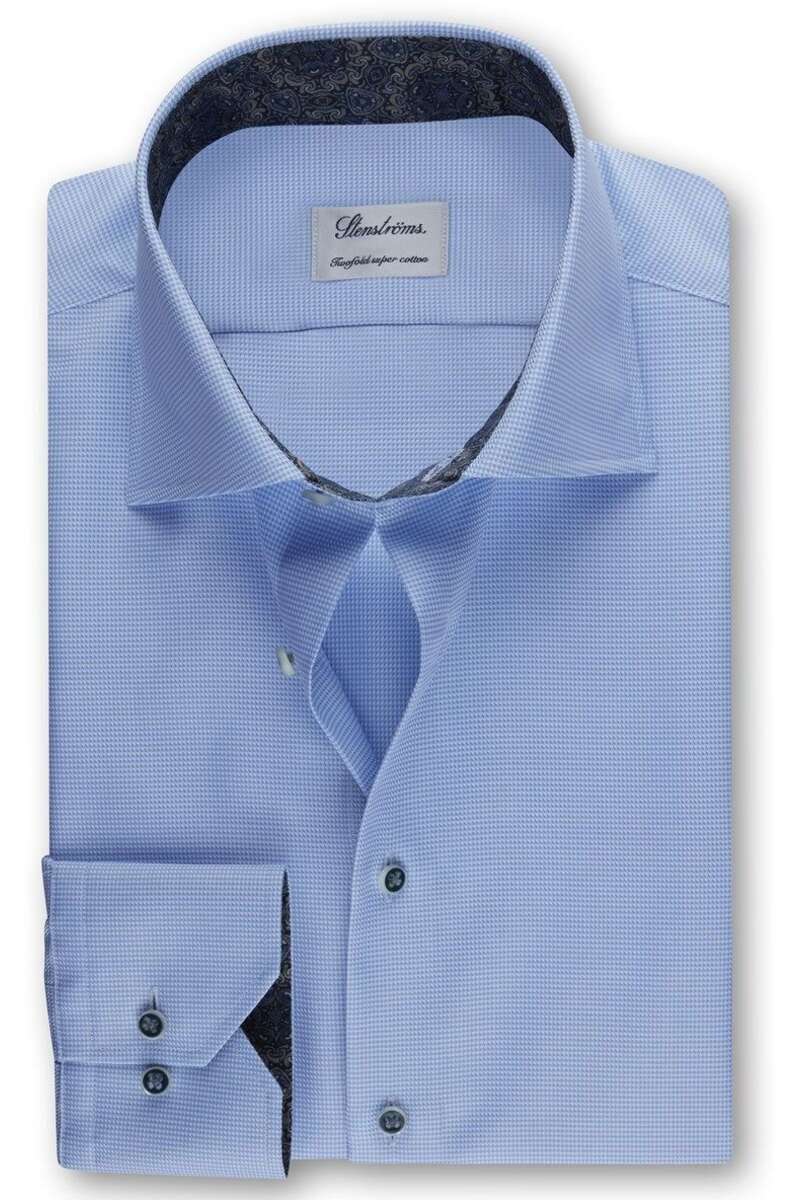 Stenströms Slimline Hemd blau, Einfarbig 38 - S Stenströms Slimline Hemd blau, Einfarbig 38 - S