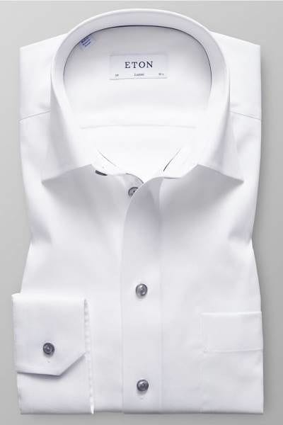 Eton Hemd - Classic Fit - weiss, Einfarbig