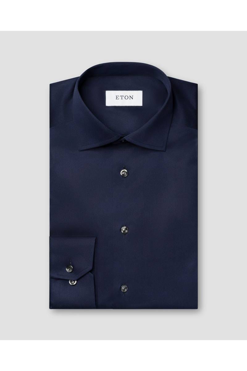 Eton Slim Fit shirt navy, One Colour | Businesshemden.com Eton Slim Fit shirt navy, One Colour | Businesshemden.com