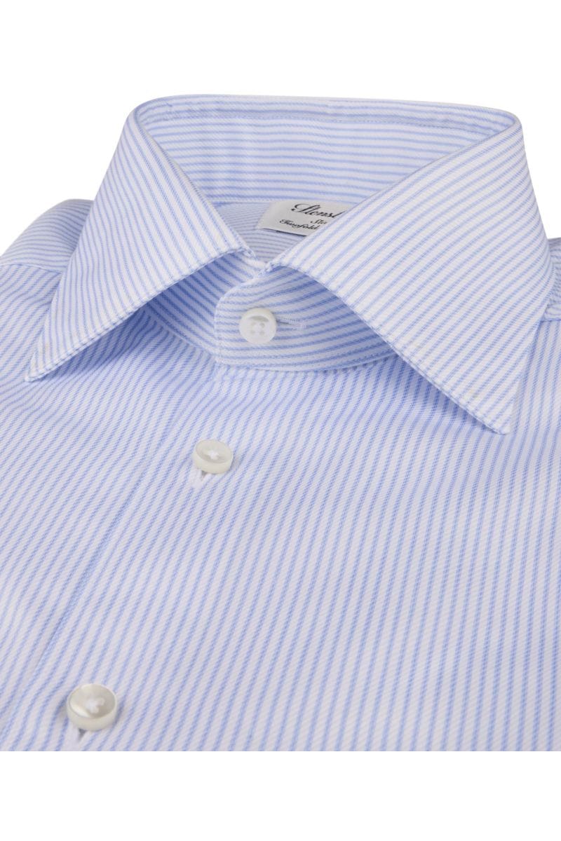 Chemise Homme Stenströms Slimline - Taille 45, Bleue, 100% Coton - Occasion Très Bon État