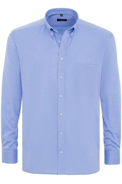 Eterna Hemd - Comfort Fit - bleu, Einfarbig