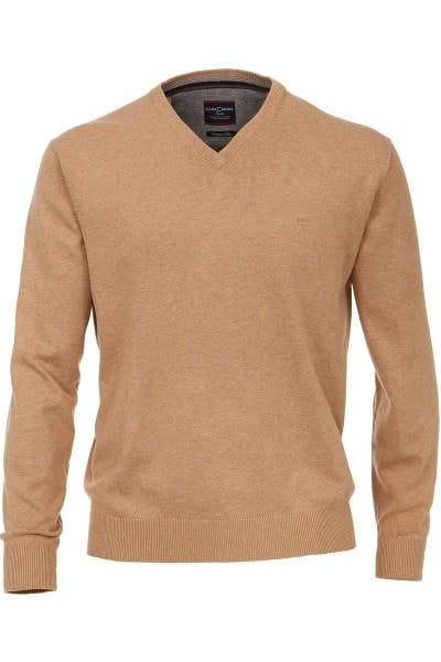 Casa Moda Strickpullover hellbraun, Einfarbig