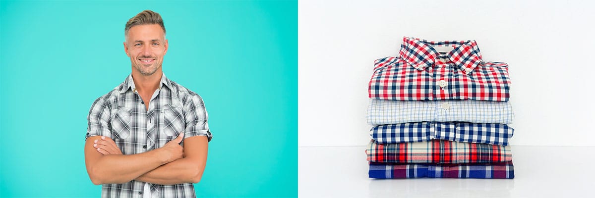 Chequered short sleeve shirts