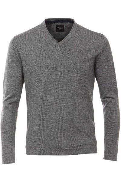 Venti Strick - V-Ausschnitt Pullover - anthrazit