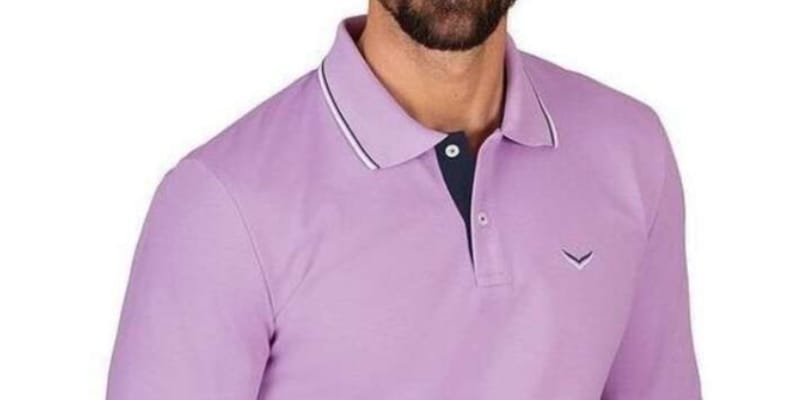 Lila Poloshirt Herren
