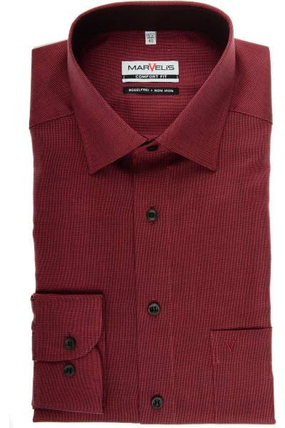 Marvelis Comfort Fit Hemd chianti, Faux-Uni