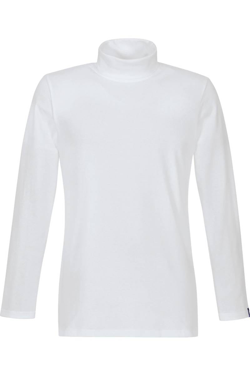 TRIGEMA Slim Fit Herren Rollkragenshirt Rollkragen weiss