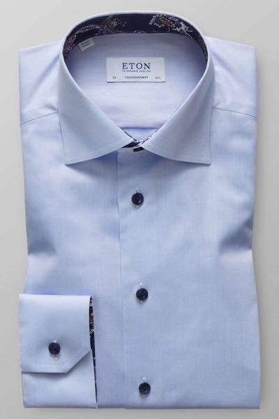ETON Contemporary Fit Hemd blau, Einfarbig