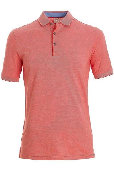 OLYMP Level Five Body Fit Poloshirt hellrot, Einfarbig