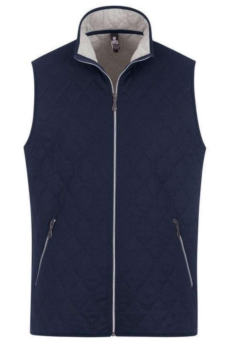 TRIGEMA Comfort Fit Sweatjacke Stehkragen navy, einfarbig M TRIGEMA Comfort Fit Sweatjacke Stehkragen navy, einfarbig M