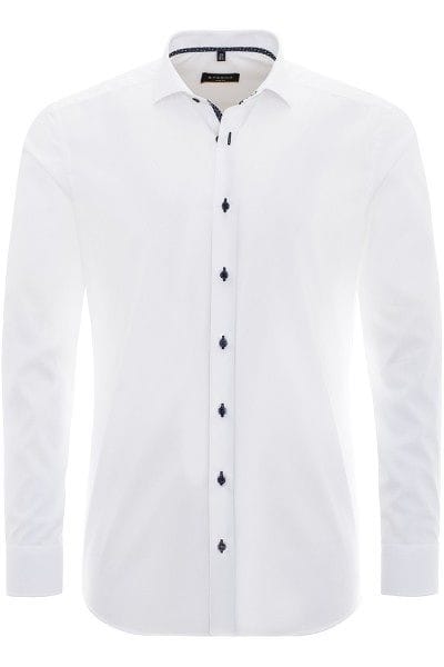 Eterna Hemd - Slim Fit - weiss, Einfarbig