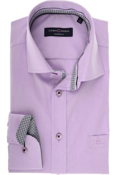 Casa Moda Modern Fit Hemd flieder, Einfarbig